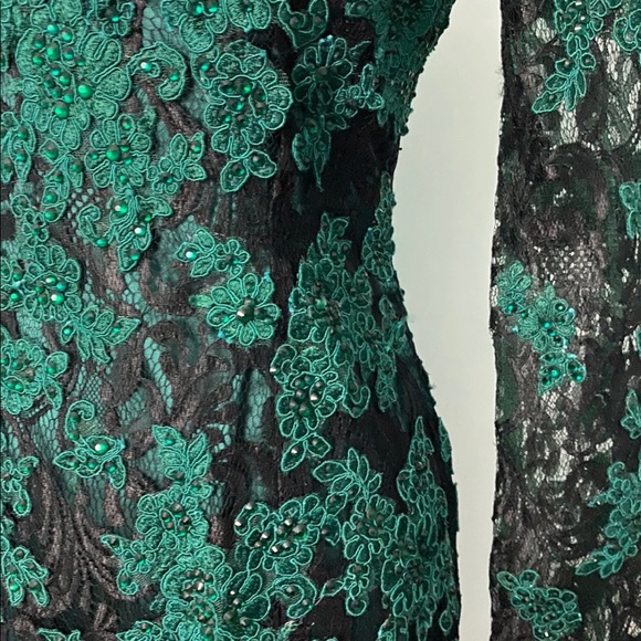 Alyce claudine green lace dress - Picture 9 of 10